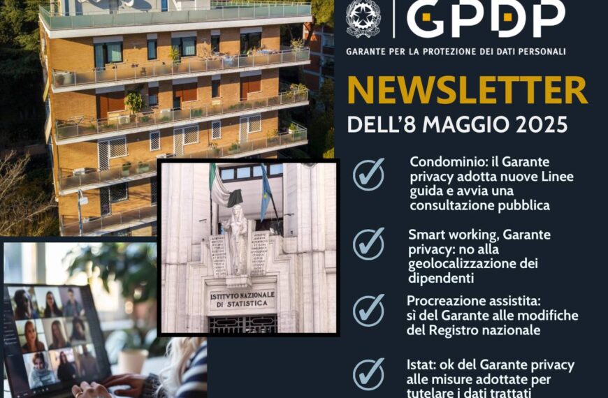 NEWSLETTER N. 534 dell’8 maggio 2025